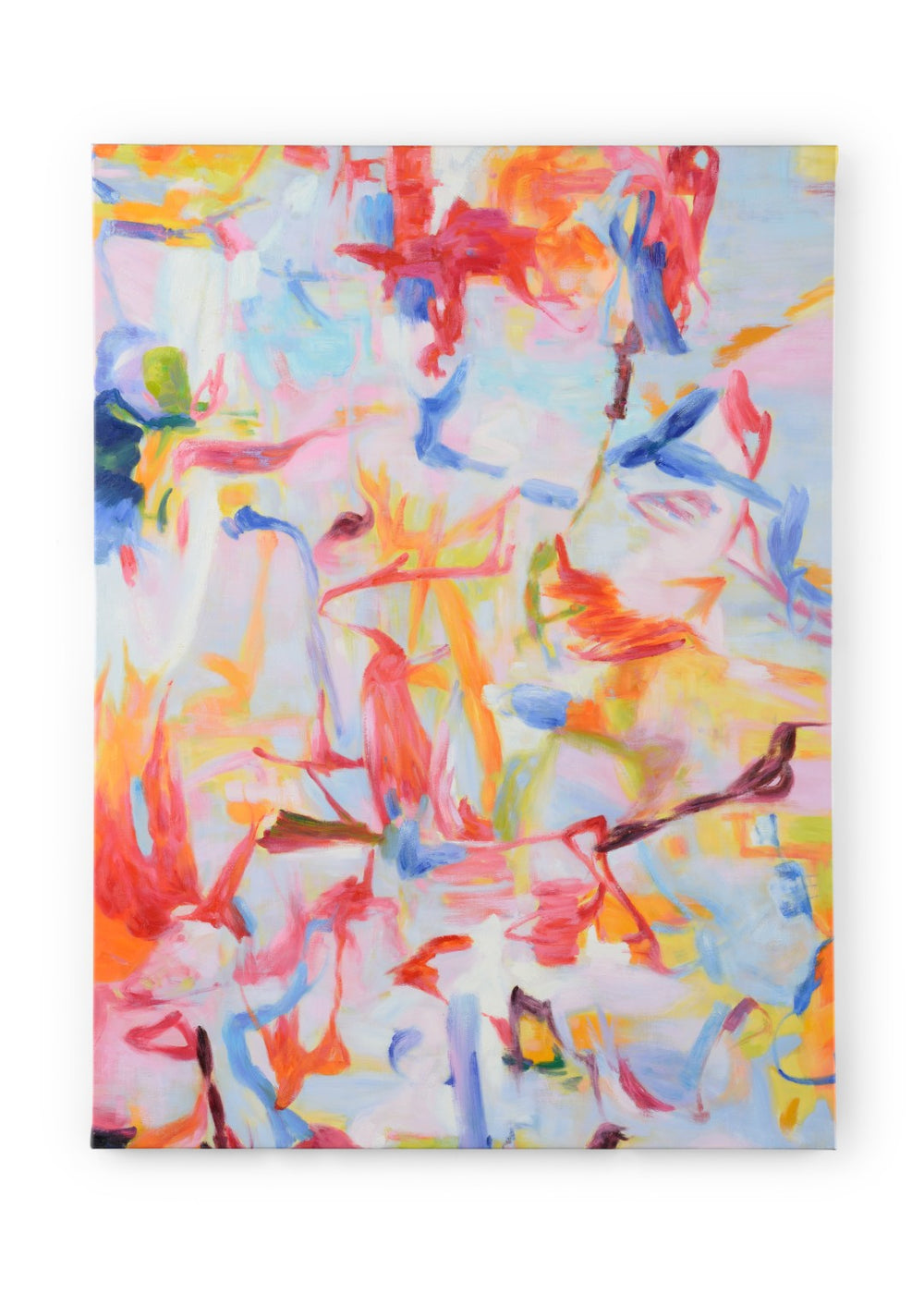 Chelsea House Petite Contemporary Oil Painting On Gallery-Wrapped Canvas, Vibrant Textured Brushwork, Ready-To-Hang 46X34 387011