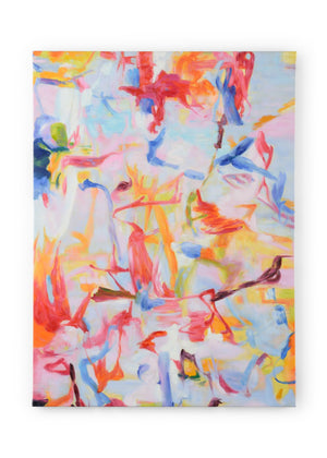 Chelsea House Petite Contemporary Oil Painting On Gallery-Wrapped Canvas, Vibrant Textured Brushwork, Ready-To-Hang 46X34 387011