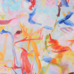 Chelsea House Petite Contemporary Oil Painting On Gallery-Wrapped Canvas, Vibrant Textured Brushwork, Ready-To-Hang 46X34 387011