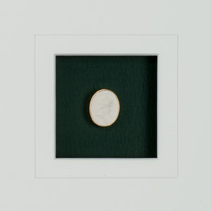 Chelsea House Intaglio Deep Green Intaglio Prints In Gold Leaf Frame With White Mat, Gallery-Ready 17.5X13.25" 387035