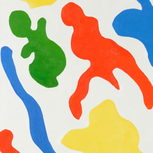 Chelsea House Cutouts By Jamie Merida — Contemporary Oil On Stretched Canvas, Champagne Gold Frame, 62×47" Refined Accent 387040