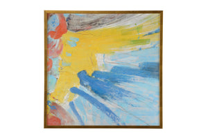 Chelsea House Top Sail Claire Bell Oil Seascape In Gold Leaf Box Frame, Textured Nautical Art 31.5X31.75 Ready To Hang 387056