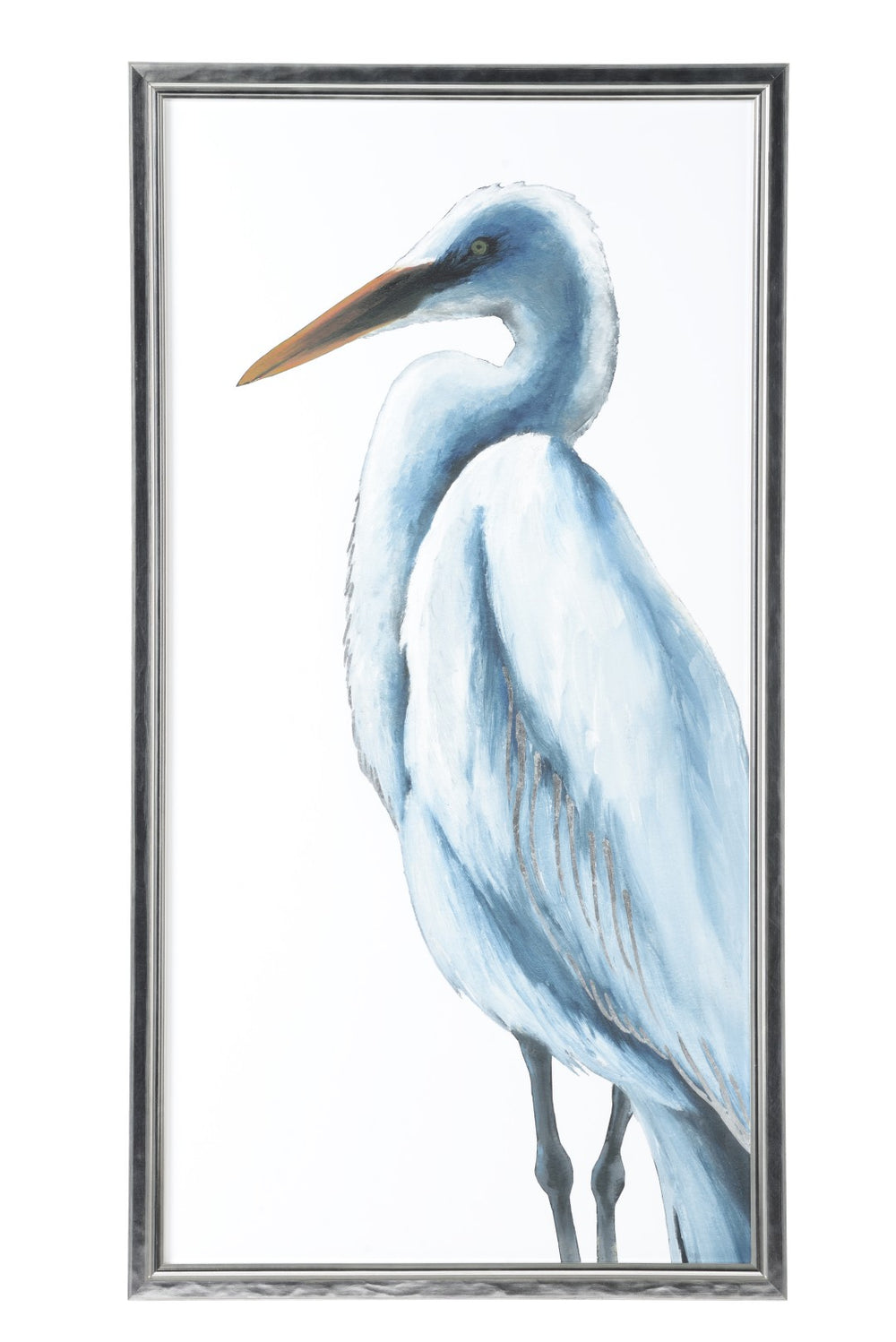 Chelsea House Herald Silver Leaf Framed Art Print 43"X23" — Glass Front, Gallery Quality, Ready-To-Hang Elegance 387076