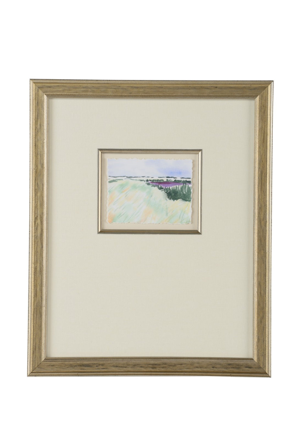 Chelsea House Views Framed South France Iii – Elegant Silver Leaf & Linen Mat Print, Glass-Protected Wall Art 387098