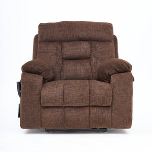 English Elm Old Age Electric Lift Chair With Massage & Heat, 180° Recline, Dual Motors, Cup Holders & Storage W547S00054