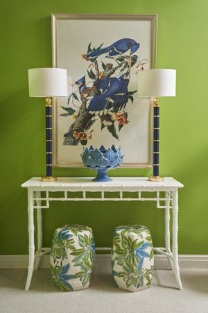 Chelsea House Audubon Blue Jay Print By Jamie Merida — Brushed Gold Wood Frame, Glass-Covered, Ready To Hang, 51X35" 387127