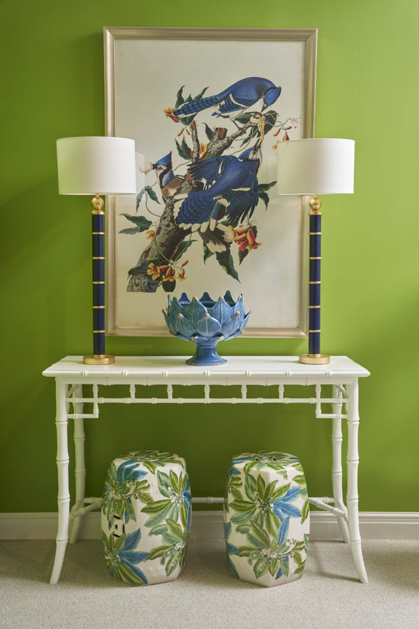 Chelsea House Audubon Blue Jay Print By Jamie Merida — Brushed Gold Wood Frame, Glass-Covered, Ready To Hang, 51X35" 387127