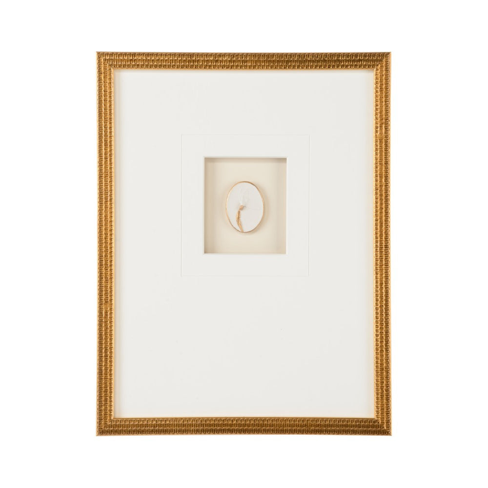Chelsea House Botanical Gold Leaf Shadow Box Art — Textured Relief With 8-Ply Mat, Glass-Protected, Ready-To-Hang Elegance 387143