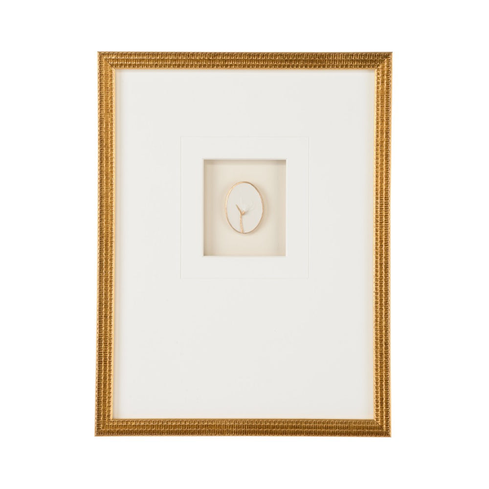 Chelsea House Botanical Gold Leaf Shadow Box Art – 17.5"X13.25" Museum-Style Botanical Relief With Glass Frame 387144