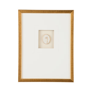 Chelsea House Botanical Framed Relief Art With Real Gold Leaf, Layered 8-Ply Mat & Glass Shadowbox, 17.5"X13.25" 387145