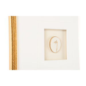 Chelsea House Botanical Framed Relief Art With Real Gold Leaf, Layered 8-Ply Mat & Glass Shadowbox, 17.5"X13.25" 387145