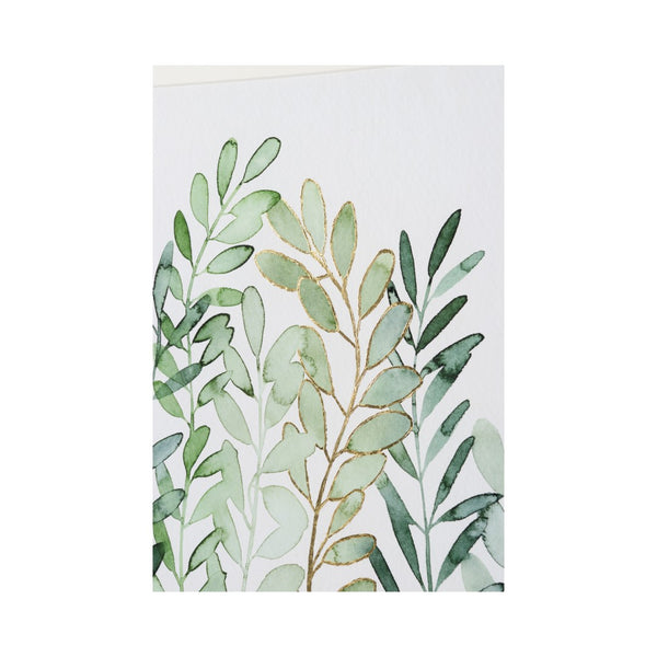 Chelsea House Foraged Greens Ii Botanical Art Print In Gold Leaf Frame With 8-Ply Mat — Gallery-Ready Neutral DéCor 35X40.75" 387150