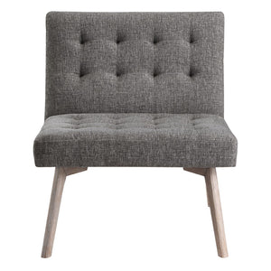 OSP Home Furnishings Sadie Chair in Charcoal Fabric Charcoal Grey