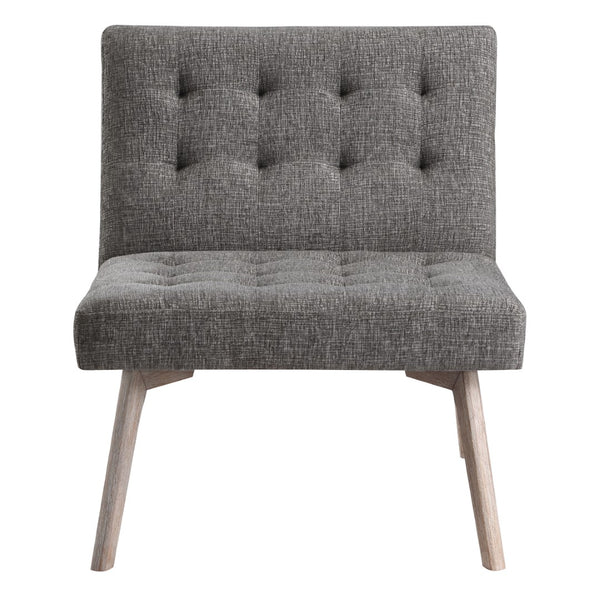 OSP Home Furnishings Sadie Chair in Charcoal Fabric Charcoal Grey