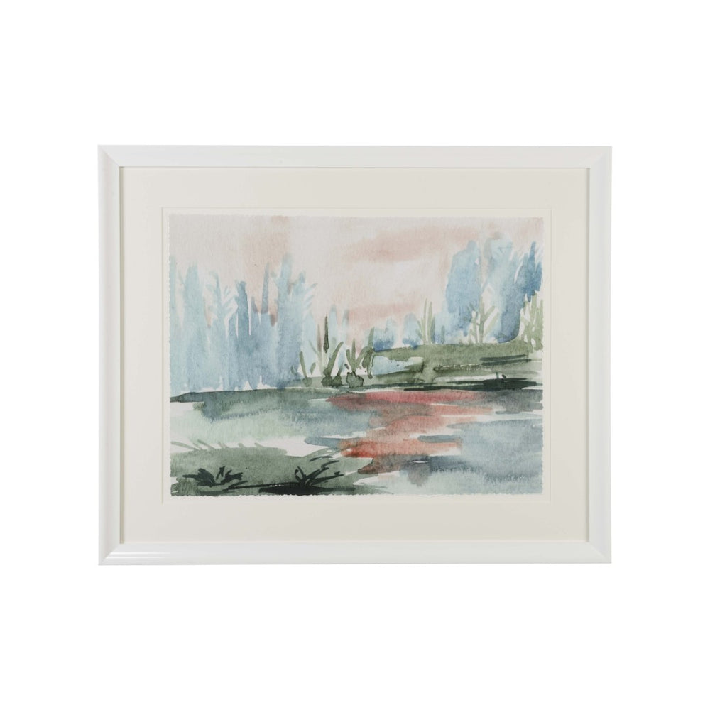 Chelsea House Watercolor GicléE Print On Fine Art Paper With Deckled Edge — 35X43" Museum-Grade Coastal Wall Art 387200