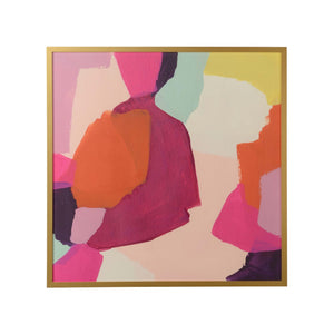 Chelsea House Pink Slip I GicléE Canvas Print — Museum-Grade, 50"X50" Stretched Gallery Wrap For Vibrant Modern DéCor 387204