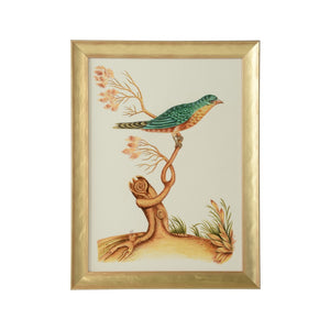Chelsea House Watercolor Original By Bill Cain — Hand-Painted Bird Art In Gold Wood Frame, 25"X19" Ready To Hang 387219