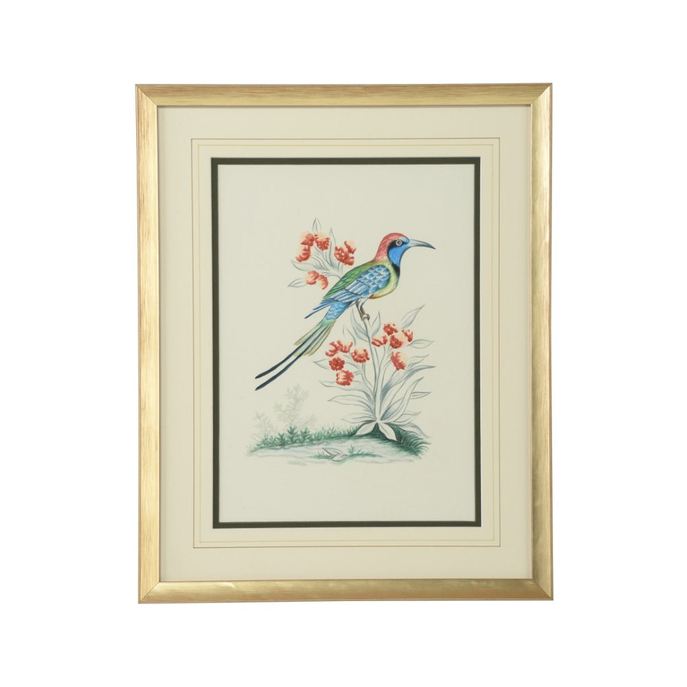 Chelsea House Cain Hand-Painted Birds Watercolor By Bill Cain In Gold Wood Frame — Elegant Ready-To-Hang 20X16 Art (Framed) 387223