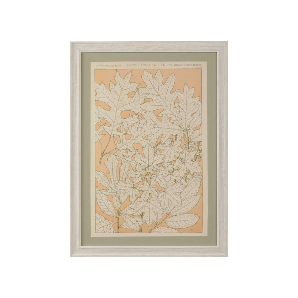 Chelsea House Leaves Botanical Print No.4 - Museum-Licensed Owen Jones Reproduction, Sage Palette, 29X21" Artpiece 387243