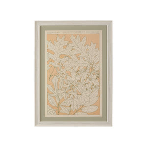 Chelsea House Leaves Botanical Print No.4 - Museum-Licensed Owen Jones Reproduction, Sage Palette, 29X21" Artpiece 387243