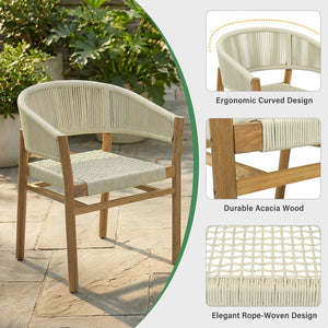 English Elm Modern Chenille Accent Chair with Ottoman Plush Wide Seat Curved Arms for Bedroom Teak+ Beige N719P428476A