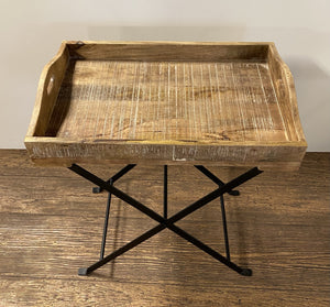 Homeroots Modern Farmhouse Literal Tray Table   387688