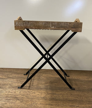 Homeroots Modern Farmhouse Literal Tray Table   387688