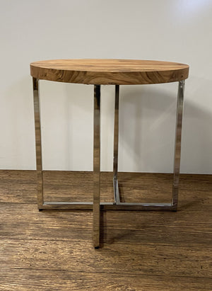 Homeroots Modern Rustic Side Or End Table   387690