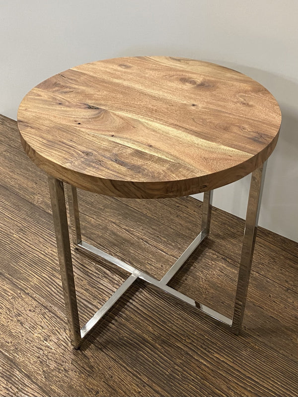 Homeroots Modern Rustic Side Or End Table   387690