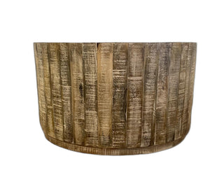 Homeroots 32" Brown Solid Wood Round Coffee Table   387693