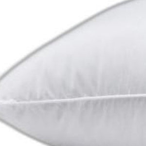 HomeRoots Premium Lux Down Pillow - Standard Size Medium Support for Back Sleepers, Soft Cotton Comfort & Style 387824
