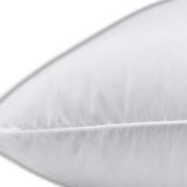 HomeRoots Premium Lux Down Pillow - Standard Size Medium Support for Back Sleepers, Soft Cotton Comfort & Style 387824
