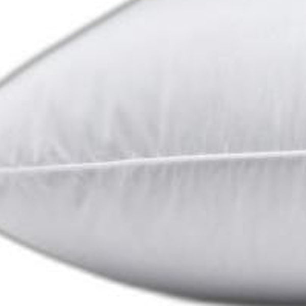 HomeRoots Premium Lux Siberian Down Pillow - Medium Firm Support, Breathable Softness & Elegant Design for Sleepers 387830