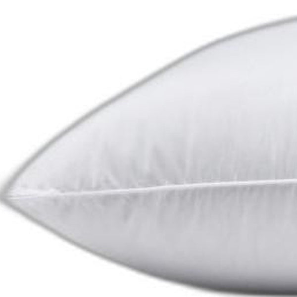 HomeRoots Premium Lux Siberian Down Pillow - Medium Firm Support, Breathable Softness & Elegant Design for Sleepers 387830