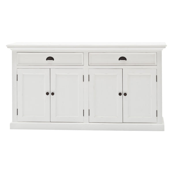 Homeroots Modern Farmhouse White Buffet Server  Wood 387886