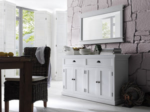 Homeroots Modern Farmhouse White Buffet Server  Wood 387886