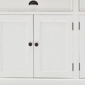 Homeroots Modern Farmhouse White Buffet Server  Wood 387886