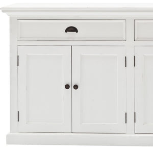 Homeroots Modern Farmhouse White Buffet Server  Wood 387886