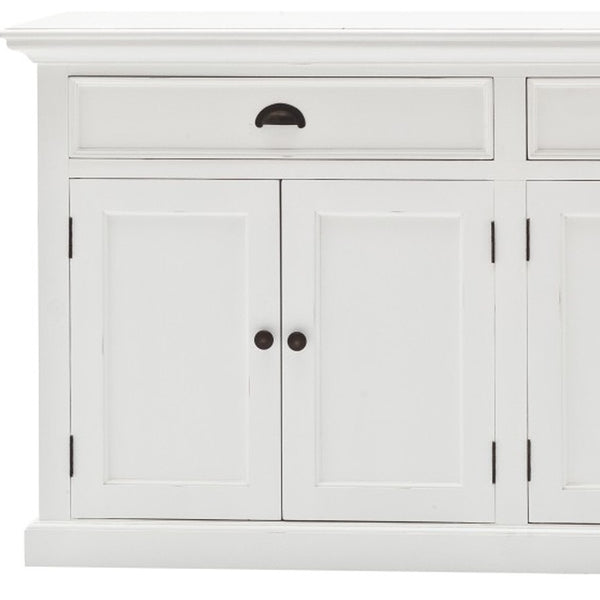 Homeroots Modern Farmhouse White Buffet Server  Wood 387886