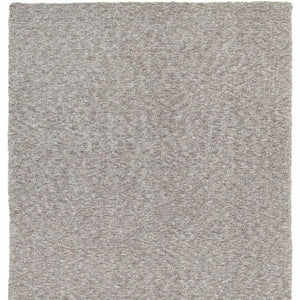 Homeroots 3' X 5' Modern Shaggy Soft Gray Indoor Area Rug Grey Polyester 387936