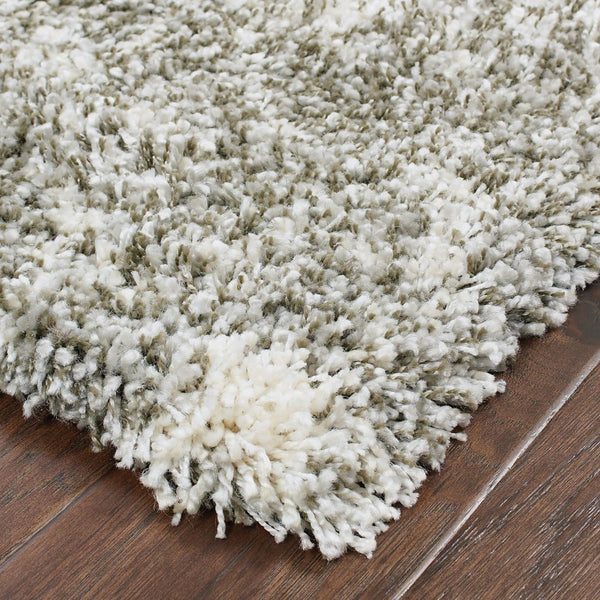 Homeroots 2' X 8' Gray And Ivory Distressed Abstract Runner Rug Grey,Ivory Polypropylene 387944