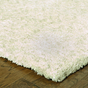 HomeRoots 3' Ivory Shag Area Rug - Luxurious Hand-Tufted Comfort for Living Rooms, Bedrooms & More 5' x 7' 387962