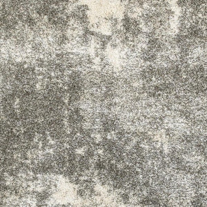 HomeRoots 2' Stylish Gray and Ivory Distressed Abstract Runner Rug for Elegant Hallways and Entryways Decor Grey/ Ivory 6'7" x 9'6" 387984