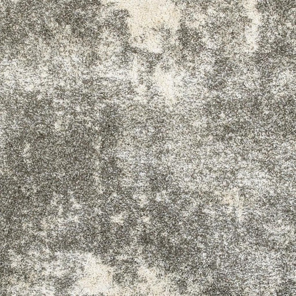 HomeRoots 2' Stylish Gray and Ivory Distressed Abstract Runner Rug for Elegant Hallways and Entryways Decor Grey/ Ivory 7'10" x 10'10" 387992