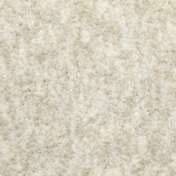 HomeRoots 3' Ivory Shag Area Rug - Luxurious Hand-Tufted Comfort for Living Rooms, Bedrooms & More 8' x 11' 387995