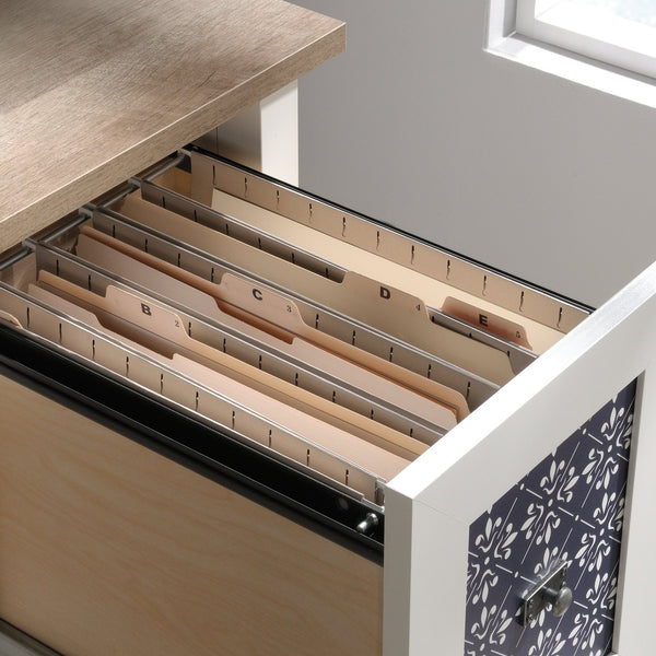 English Elm Desk, Modern White Workspace With Drawers – Stylish, Durable, And Easy To Assemble For Any Room! B356P402631
