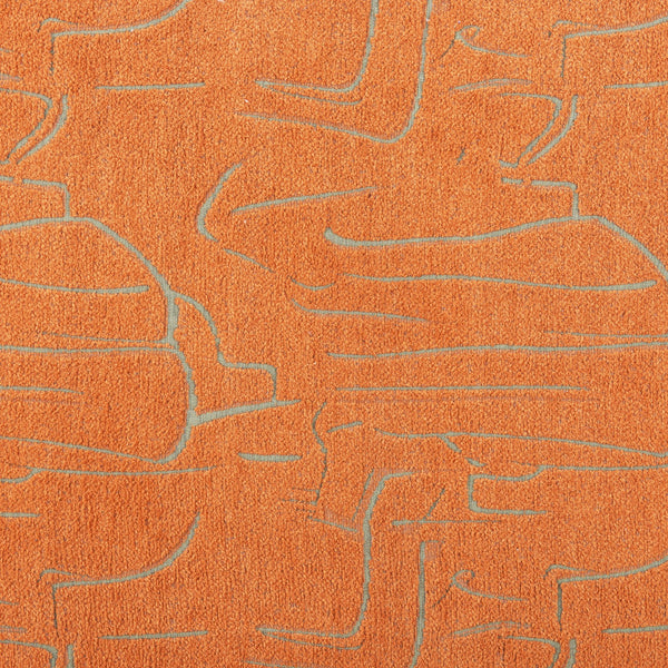 Zuo Modern Nendo Bench - Stylish Abstract Orange Design, Durable 100% Polyester Fabric & Modern Hospitality Furniture Orange 100% Polyester,Rubberwood,Mdf 110702-zuo-modern