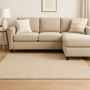 HomeRoots 3' Luxurious Beige Shag Hand-Tufted Area Rug - Plush Comfort for Living Rooms, Bedrooms & Offices 10' x 13' 388003