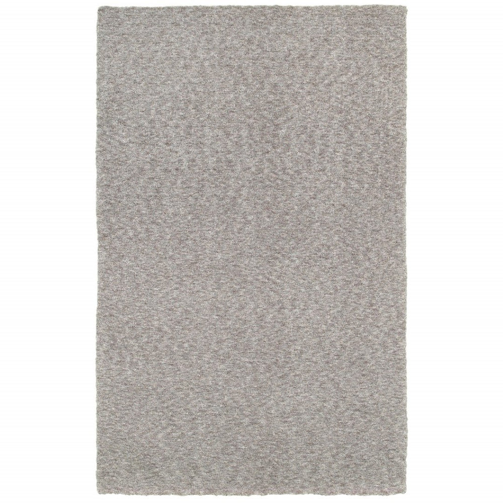HomeRoots 10' Modern Shaggy Soft Gray Area Rug - Luxurious High-Pile Design for Cozy Living Spaces and Style 10' x 13' 388005