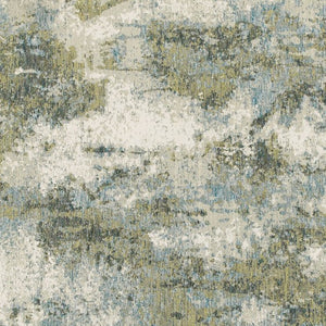 Homeroots 2' X 3' Blue Green Power Loom Area Rug  Nylon 388014